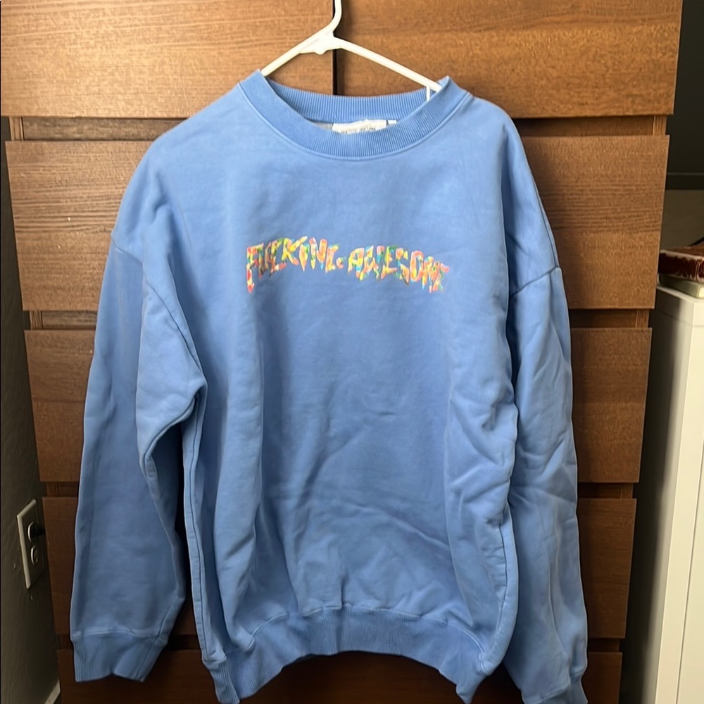 FA Fucking Awesome Blue Crewneck